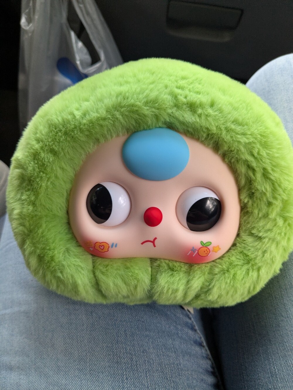 Green Baby Three Orchard Character Zipper Pouch Plushie